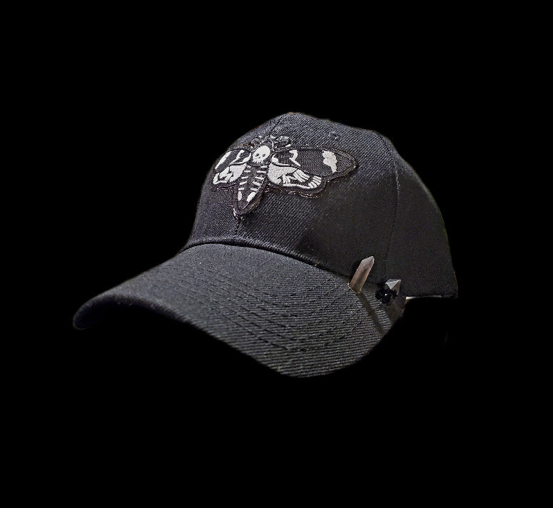 Hat with Embroidered Patch and Crystals