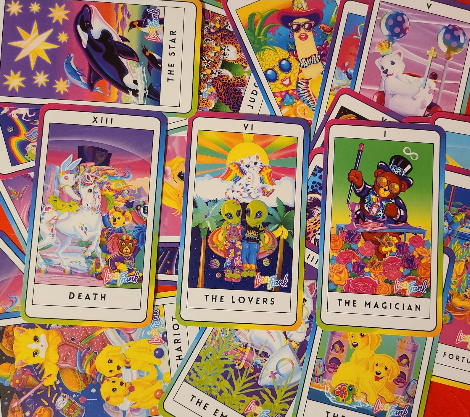 SINGLE CARD Lisa Inspired Tarot Cards in Holographic Arcan – Charms of
